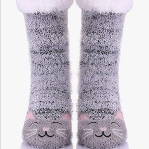 Cat slipper socks